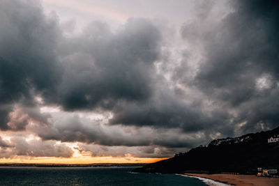 Dramatic sky over sea