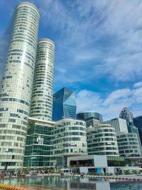 Skyscrapers in la defense business district against sky