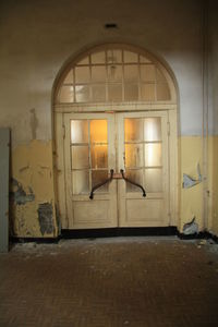 View of closed door