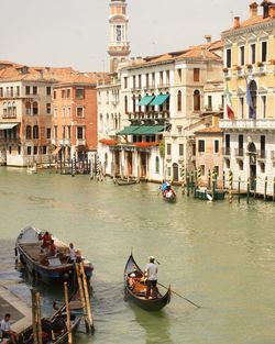People in boats on grand canal
