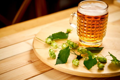 Close-up of food on table