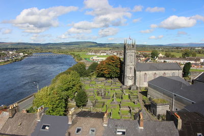 High angle view of limerick