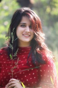 Portrait of a smiling young woman