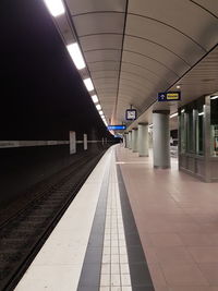 Railroad station platform