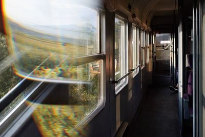 Interior of train