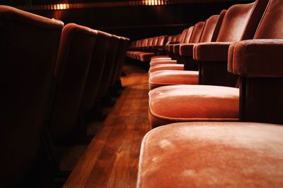 Empty seats in theater