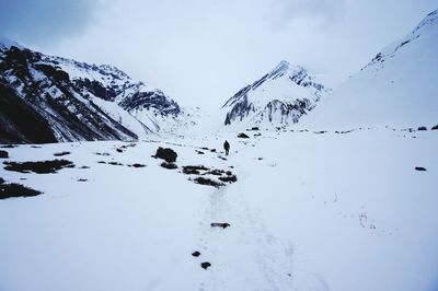 Low angle view of mountain against sky