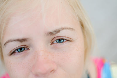 Close-up portrait of woman