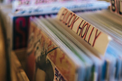 Close-up of open book