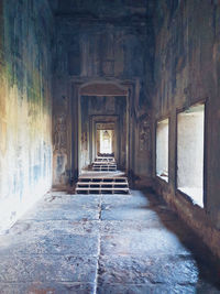 Corridor of old building