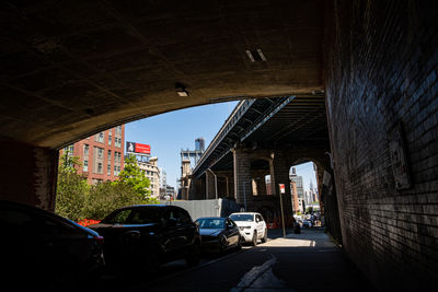 View of bridge in city