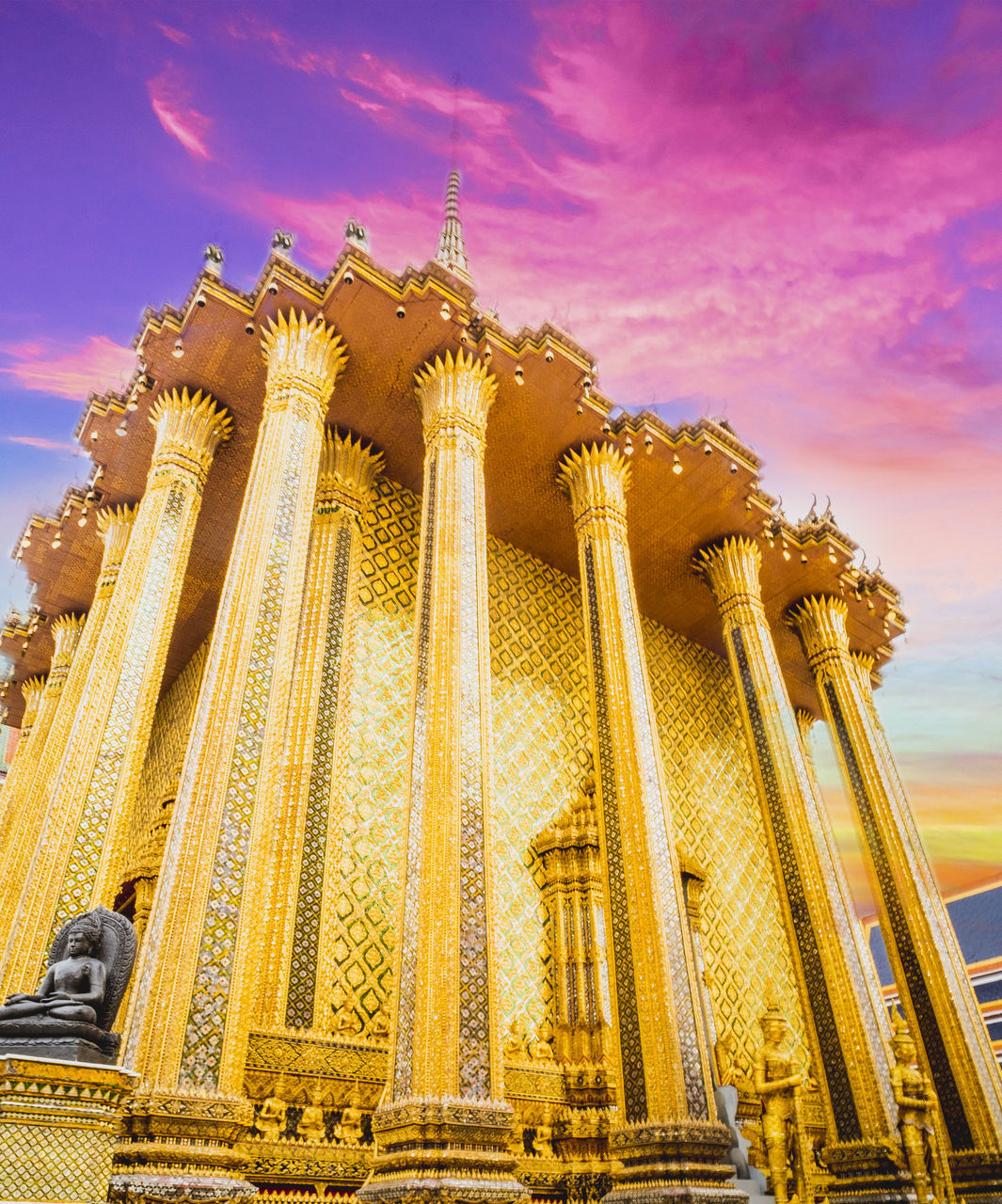 LOW ANGLE VIEW OF TEMPLE