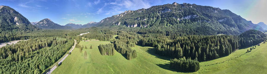 Panoramic view of landscape against sky