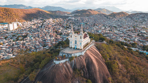 High angle view of a city