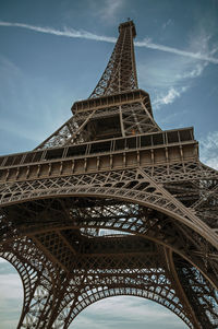 Low angle view of historical tower against sky