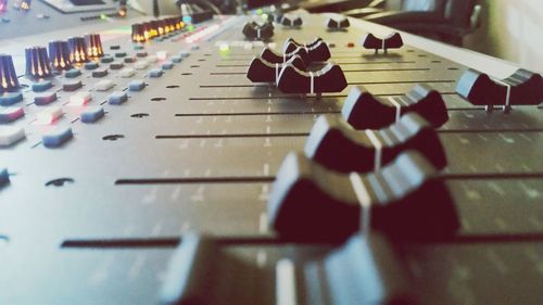 Close-up of food in the dark