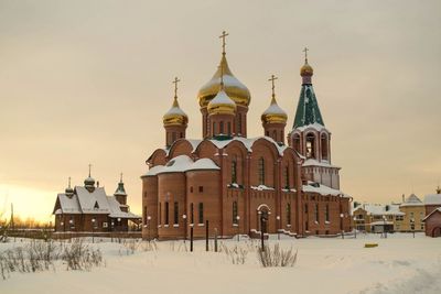 View of church in winter