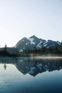 Sunrise at mt. baker, wa