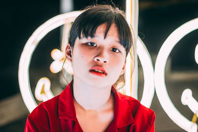 Close-up portrait of girl