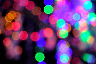 Defocused image of lights at night