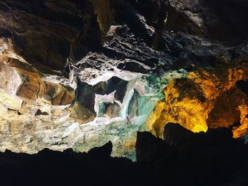 Aerial view of cave