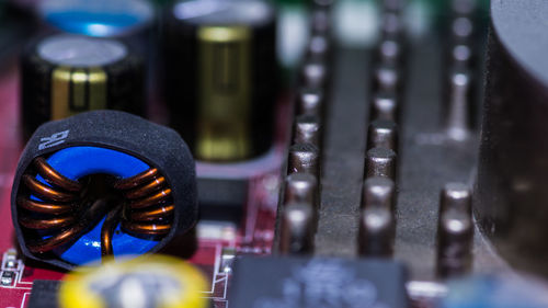Close-up of black coffee in glass