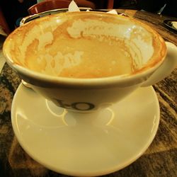 Close-up of coffee on table