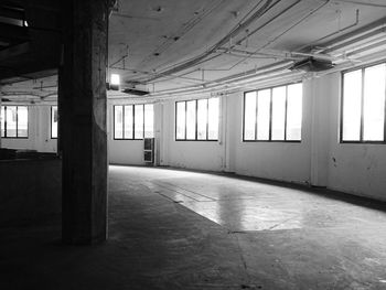 Interior of empty corridor