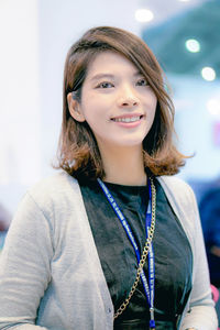 Portrait of a smiling young woman