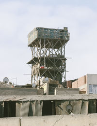 Low angle view of building against sky