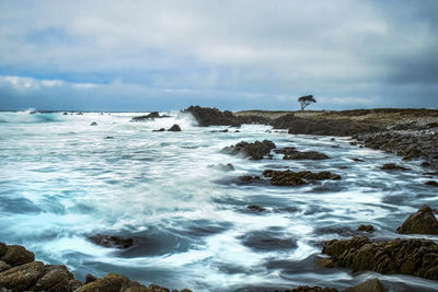 Scenic view of sea against sky