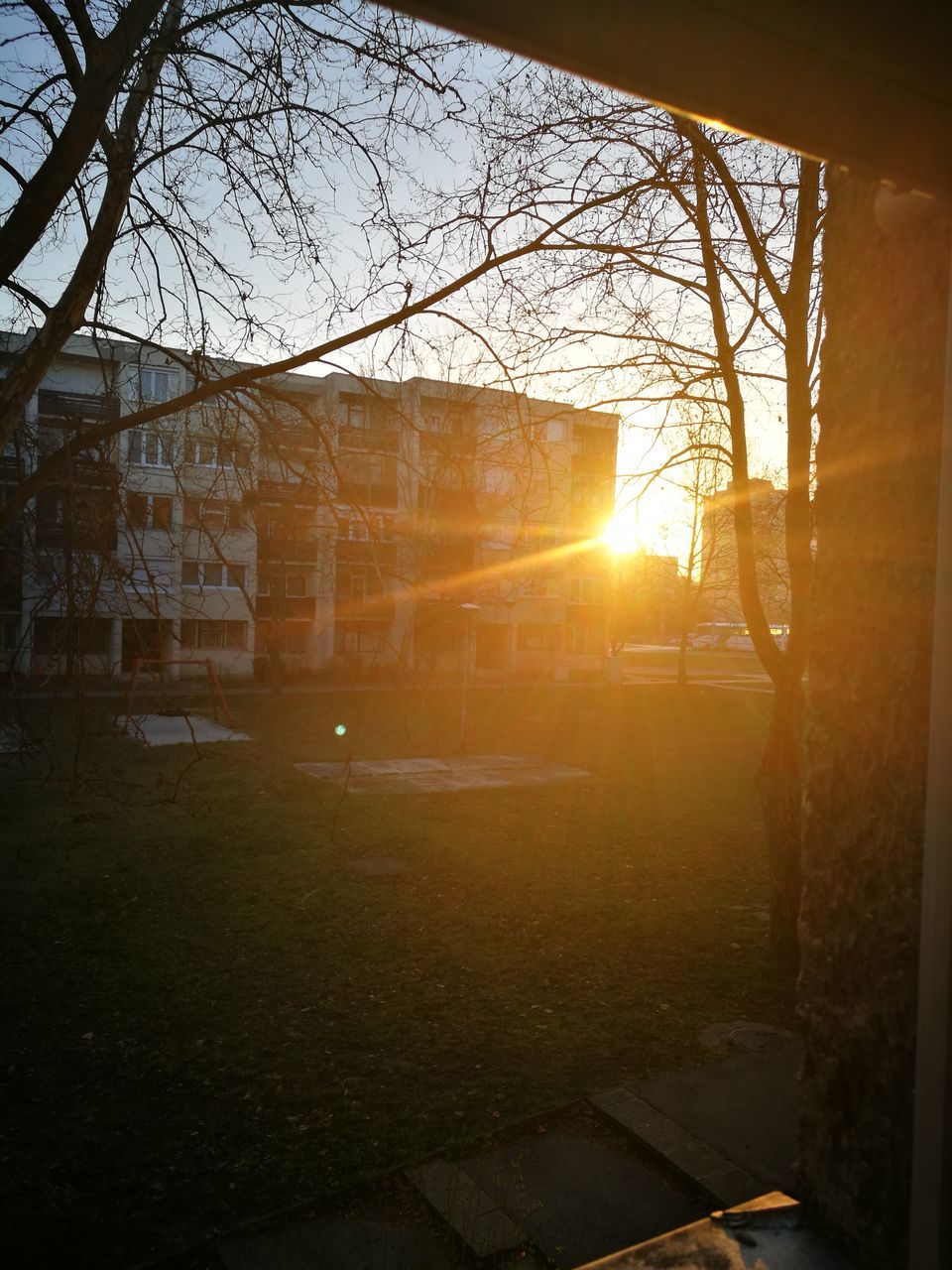 VIEW OF CITY DURING SUNSET