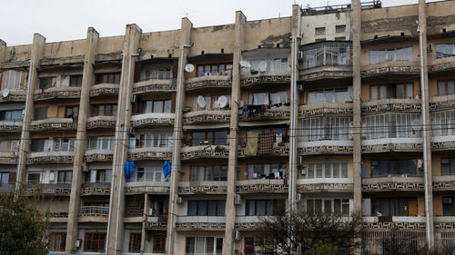 Low angle view of buildings in city