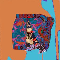 Low angle view of multi colored pattern