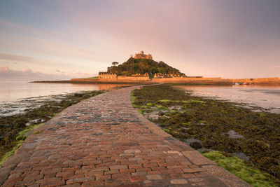 Scenic view of mont saint michel