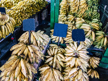 Leaves for sale at market stall