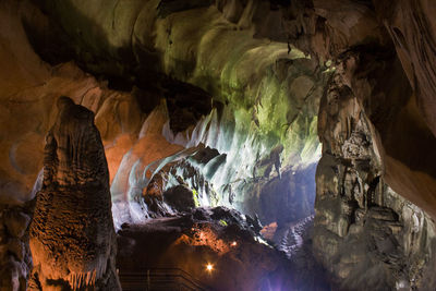 Panoramic view of cave