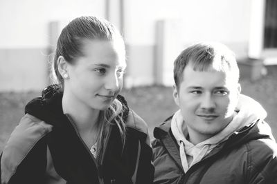 Portrait of smiling couple