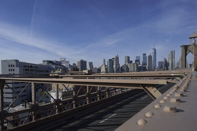 Modern buildings in city against sky
