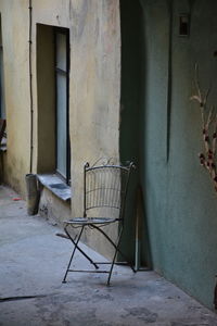 Interior of abandoned building