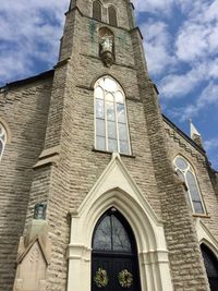 Low angle view of building against sky