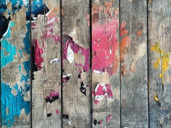 Full frame shot of old wooden door