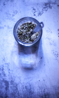 High angle view of food in container