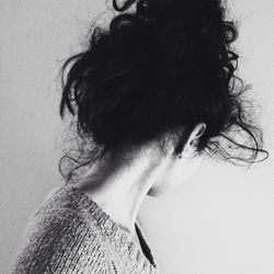 Close-up of woman looking away