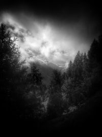 Scenic view of landscape against cloudy sky