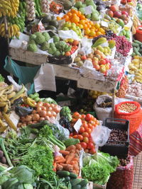 Fruits for sale at market stall