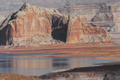 Rock formations in water