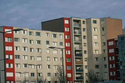 Low angle view of buildings against sky