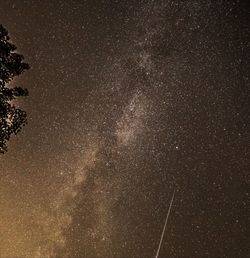 Low angle view of starry sky