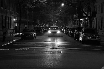 City street at night